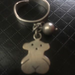 Ring bear VTG adjustable silver 950